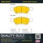 MPA 1001-1047C Quality-Built Premium Ceramic Brake Pads w/ Hardware