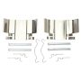 MPA 1001-1051C Quality-Built Premium Ceramic Brake Pads w/ Hardware