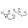 MPA 1001-1056M Quality-Built Premium Semi-Metallic Brake Pads w/ Hardware