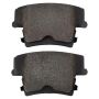 MPA 1001-1057AM Quality-Built Premium Semi-Metallic Brake Pads w/ Hardware