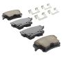 MPA 1001-1057BC Quality-Built Premium Ceramic Brake Pads w/ Hardware