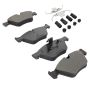 MPA 1001-1061M Quality-Built Premium Semi-Metallic Brake Pads w/ Hardware