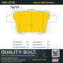 MPA 1001-1071C Quality-Built Premium Ceramic Brake Pads w/ Hardware