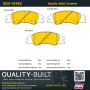 MPA 1001-1074C Quality-Built Premium Ceramic Brake Pads w/ Hardware