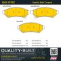 MPA 1001-1075C Quality-Built Premium Ceramic Brake Pads w/ Hardware