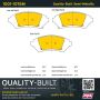 MPA 1001-1076M Quality-Built Premium Semi-Metallic Brake Pads w/ Hardware