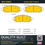 MPA 1001-1080C Quality-Built Premium Ceramic Brake Pads w/ Hardware