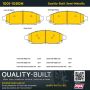 MPA 1001-1080M Quality-Built Premium Semi-Metallic Brake Pads w/ Hardware