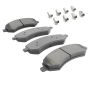 MPA 1001-1084M Quality-Built Premium Semi-Metallic Brake Pads w/ Hardware