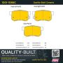 MPA 1001-1086C Quality-Built Premium Ceramic Brake Pads w/ Hardware