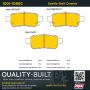 MPA 1001-1088C Quality-Built Premium Ceramic Brake Pads w/ Hardware