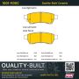 MPA 1001-1100C Quality-Built Premium Ceramic Brake Pads w/ Hardware