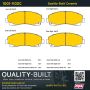 MPA 1001-1102C Quality-Built Premium Ceramic Brake Pads w/ Hardware