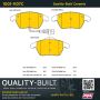 MPA 1001-1107C Quality-Built Premium Ceramic Brake Pads w/ Hardware