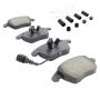 MPA 1001-1107M Quality-Built Premium Semi-Metallic Brake Pads w/ Hardware