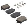 MPA 1001-1108AM Quality-Built Premium Semi-Metallic Brake Pads w/ Hardware
