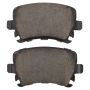 MPA 1001-1108AM Quality-Built Premium Semi-Metallic Brake Pads w/ Hardware