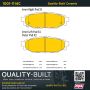 MPA 1001-1114C Quality-Built Premium Ceramic Brake Pads w/ Hardware