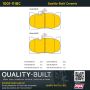 MPA 1001-1118C Quality-Built Premium Ceramic Brake Pads w/ Hardware