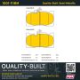 MPA 1001-1118M Quality-Built Premium Semi-Metallic Brake Pads w/ Hardware