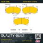 MPA 1001-1119C Quality-Built Premium Ceramic Brake Pads w/ Hardware