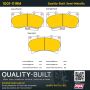 MPA 1001-1119M Quality-Built Premium Semi-Metallic Brake Pads w/ Hardware