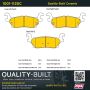 MPA 1001-1120C Quality-Built Premium Ceramic Brake Pads w/ Hardware