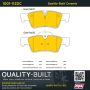 MPA 1001-1122C Quality-Built Premium Ceramic Brake Pads w/ Hardware