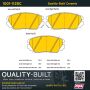 MPA 1001-1125C Quality-Built Premium Ceramic Brake Pads w/ Hardware