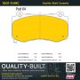 MPA 1001-1149C Quality-Built Premium Ceramic Brake Pads w/ Hardware