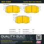 MPA 1001-1156M Quality-Built Premium Semi-Metallic Brake Pads w/ Hardware
