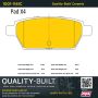 MPA 1001-1161C Quality-Built Premium Ceramic Brake Pads w/ Hardware