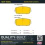 MPA 1001-1180C Quality-Built Premium Ceramic Brake Pads w/ Hardware