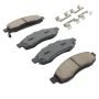 MPA 1001-1183M Quality-Built Premium Semi-Metallic Brake Pads w/ Hardware