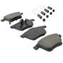 MPA 1001-1186M Quality-Built Premium Semi-Metallic Brake Pads w/ Hardware