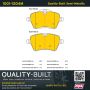 MPA 1001-1204M Quality-Built Premium Semi-Metallic Brake Pads w/ Hardware