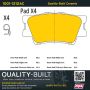 MPA 1001-1212AC Quality-Built Premium Ceramic Brake Pads w/ Hardware
