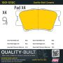 MPA 1001-1212C Quality-Built Premium Ceramic Brake Pads w/ Hardware