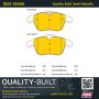 MPA 1001-1241M Quality-Built Premium Semi-Metallic Brake Pads w/ Hardware