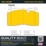 MPA 1001-1263M Quality-Built Premium Semi-Metallic Brake Pads w/ Hardware