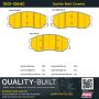 MPA 1001-1264C Quality-Built Premium Ceramic Brake Pads w/ Hardware