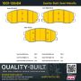 MPA 1001-1264M Quality-Built Premium Semi-Metallic Brake Pads w/ Hardware