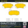 MPA 1001-1265M Quality-Built Premium Semi-Metallic Brake Pads w/ Hardware