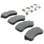 MPA 1001-1268M Quality-Built Premium Semi-Metallic Brake Pads w/ Hardware