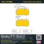 MPA 1001-1270BM Quality-Built Premium Semi-Metallic Brake Pads