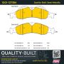MPA 1001-1278M Quality-Built Premium Semi-Metallic Brake Pads w/ Hardware