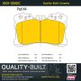 MPA 1001-1282C Quality-Built Premium Ceramic Brake Pads w/ Hardware