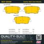 MPA 1001-1284M Quality-Built Premium Semi-Metallic Brake Pads w/ Hardware