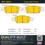 MPA 1001-1287C Quality-Built Premium Ceramic Brake Pads w/ Hardware