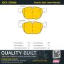 MPA 1001-1294M Quality-Built Premium Semi-Metallic Brake Pads w/ Hardware